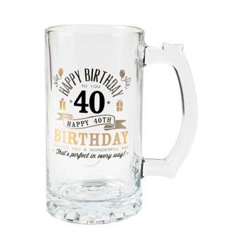 40th Birthday Tankard - Veronicas